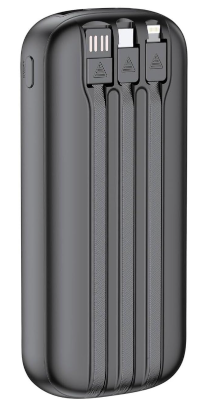 Carga Rápida Batería Portátil 3 Cables