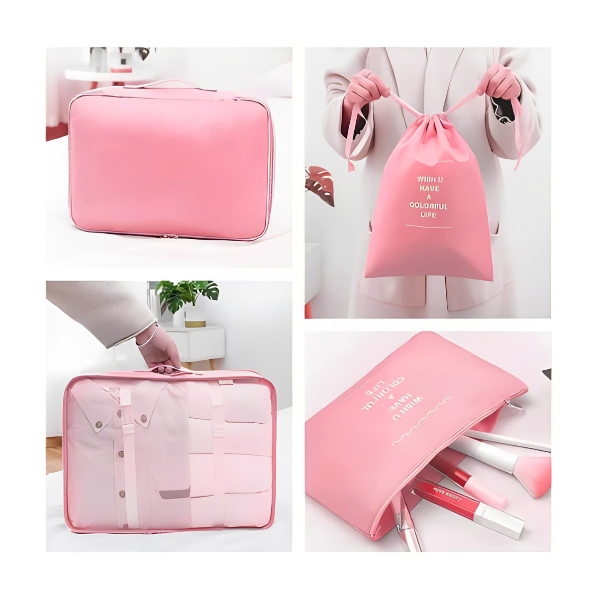 Bolsas De Viaje X 8 Piezas Extrafuerte