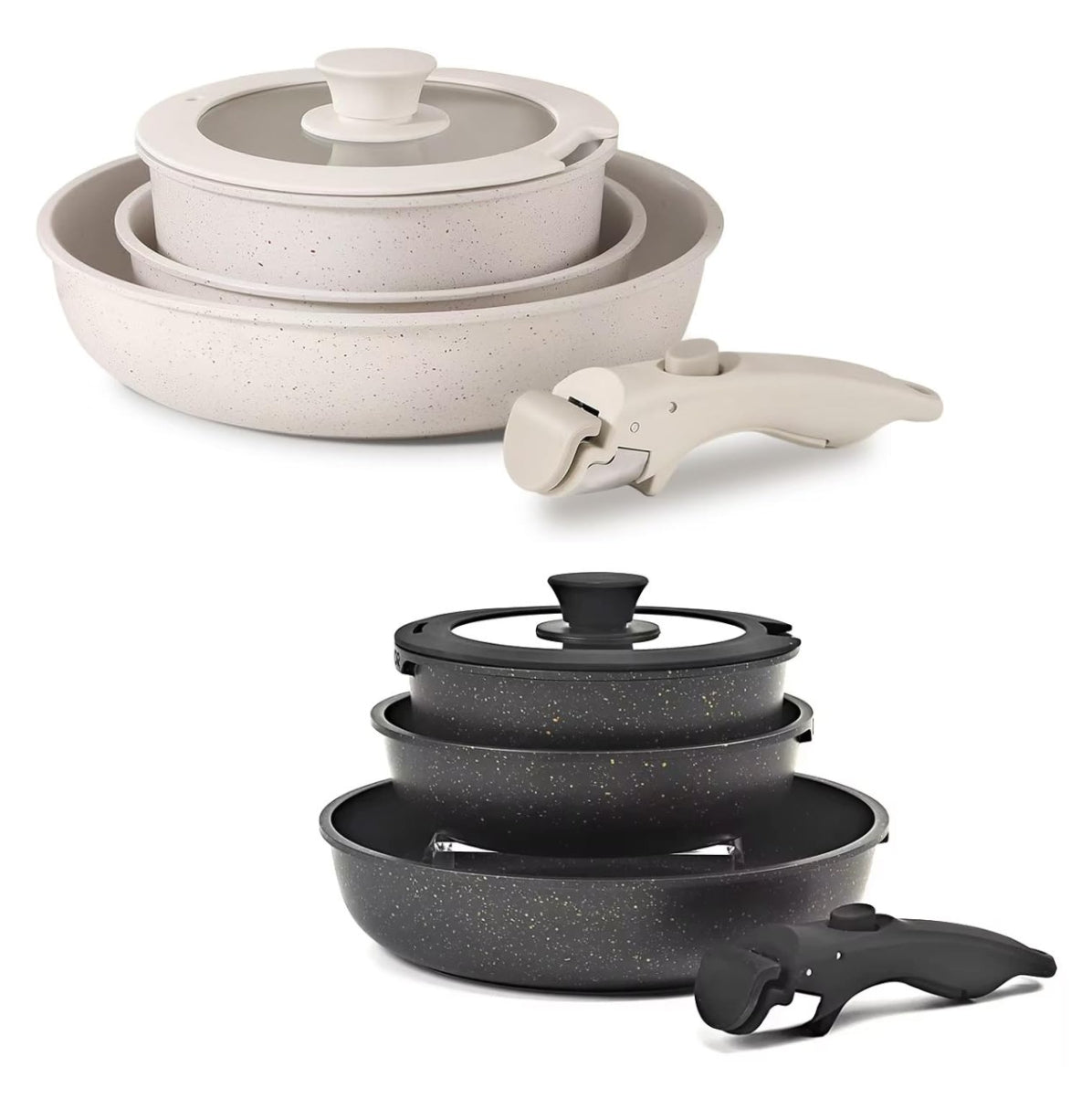 Set Ollas PREMIUM Con Mango Desmontable Donnor