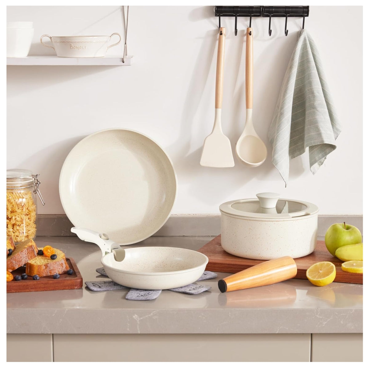 Set Ollas PREMIUM Con Mango Desmontable Donnor
