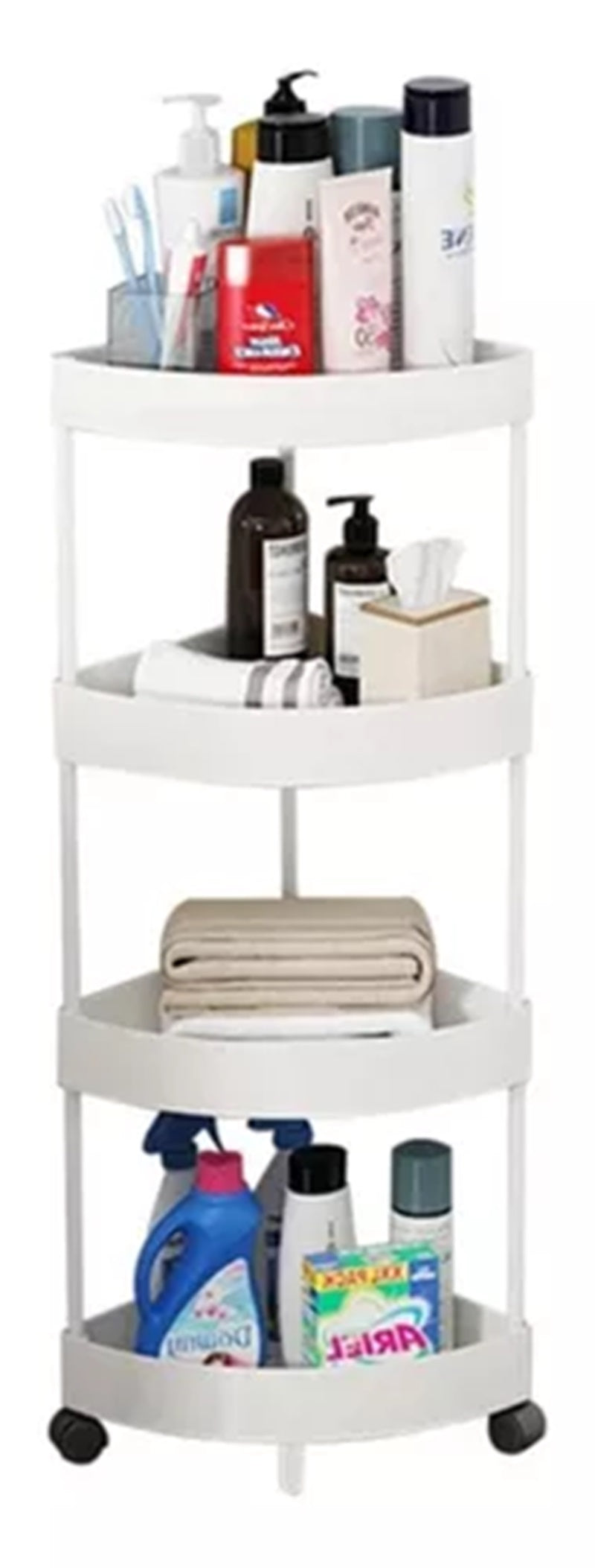Estante Organizador 4 Niveles Color Blanco