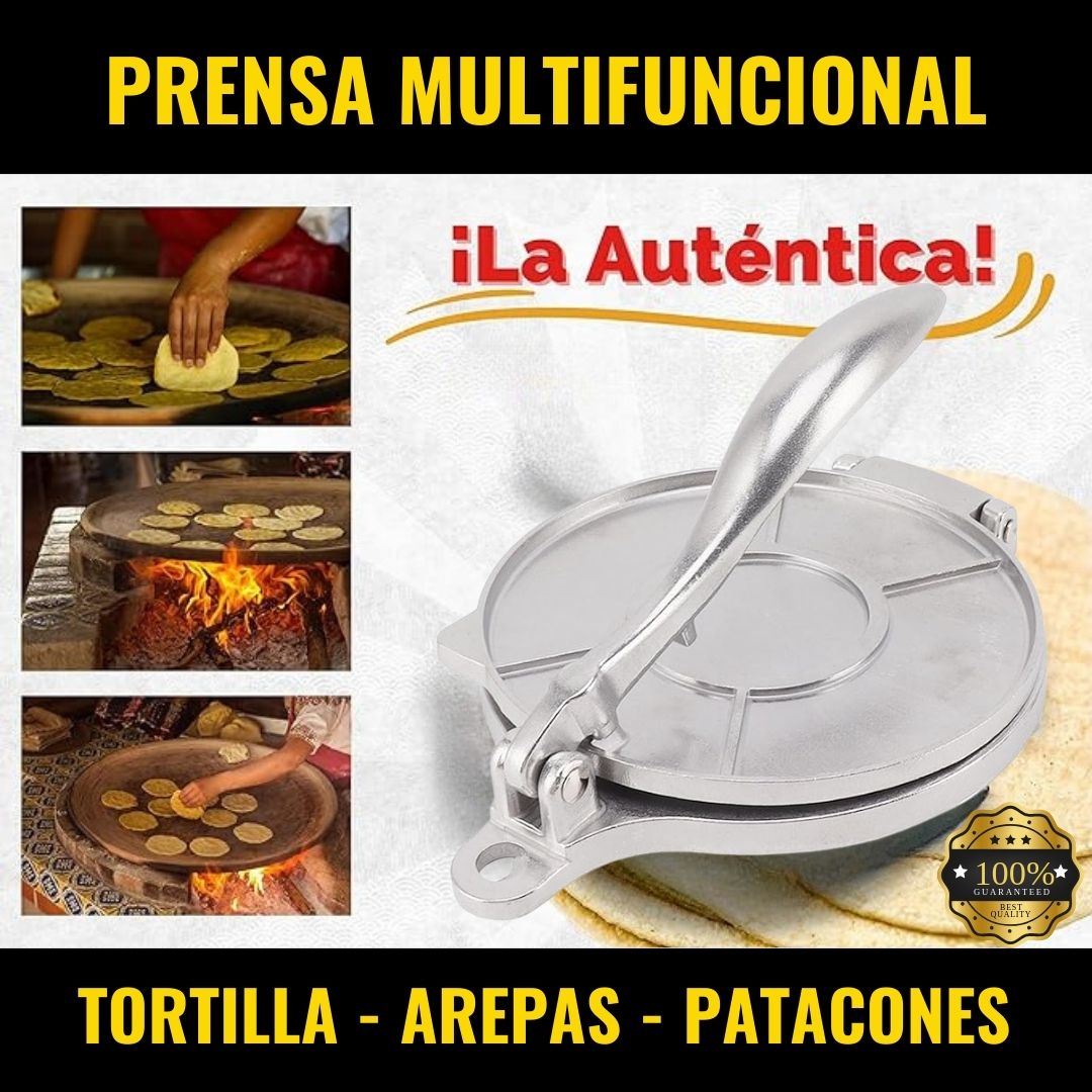Prensa para Tortillas, Arepas y Patacones | Mediana 19 CM